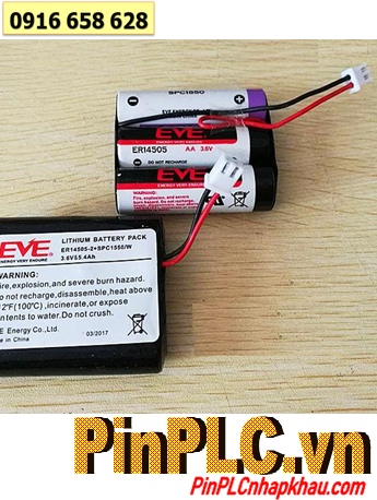 EVE ER14505-2/1SPC1550 (Dây Zắc cắm); Pin nuôi nguồn EVE ER14505-2/1SPC1550 chính hãng